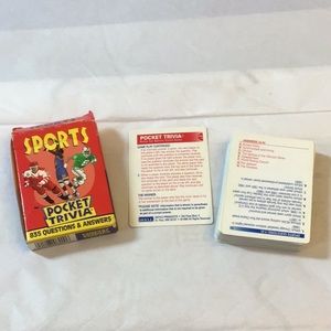 🎁5 for $10 Sale🎁Sports Pocket Trivia 835 questions & answers , like new